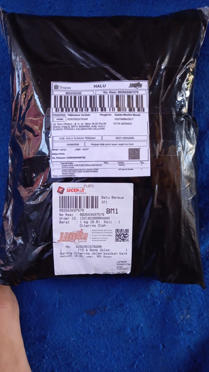 Gamis Batik Pgri Guru Dinas Kantor By Kafiya Hijab