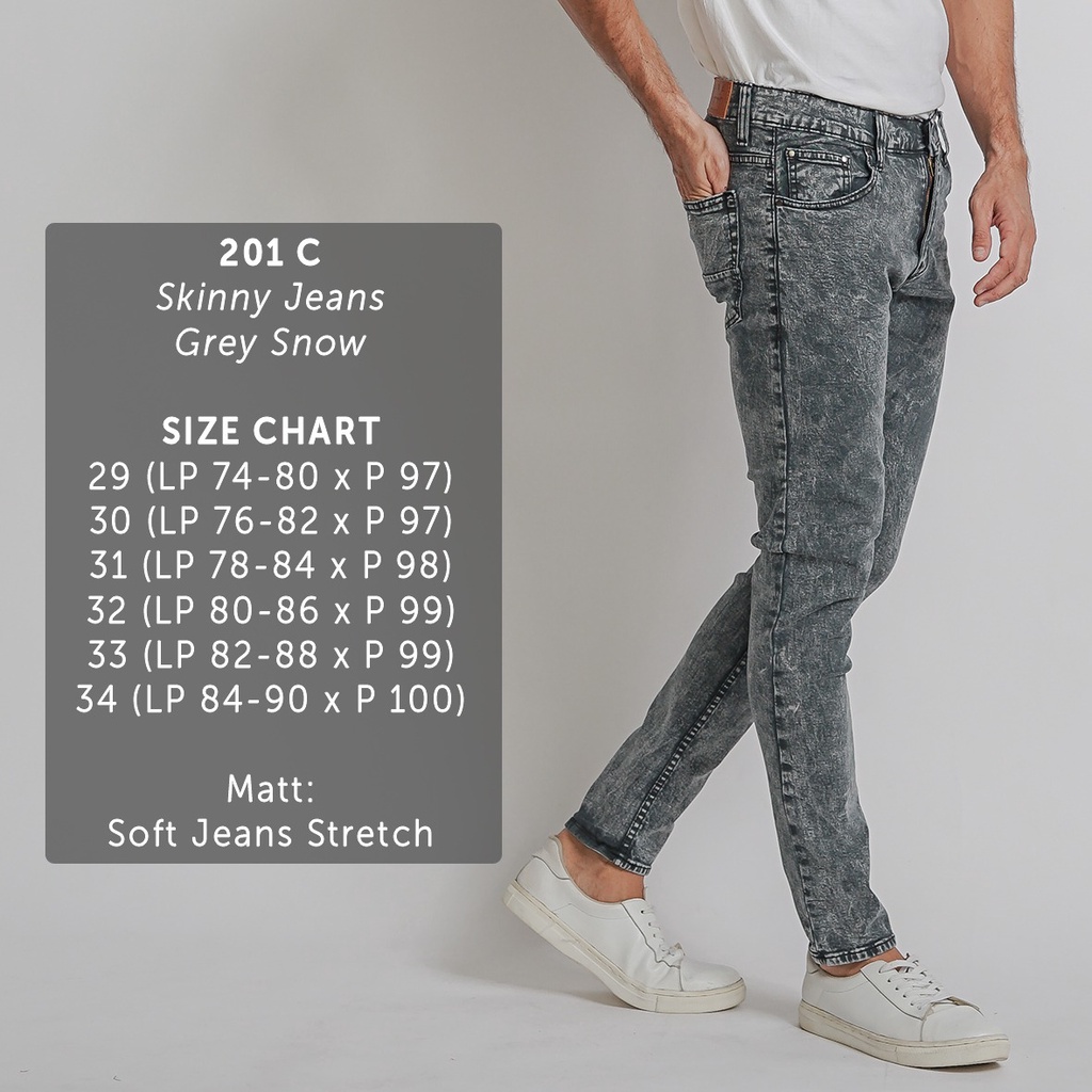 HSRM - 201 (BISA COD) Celana Panjang Jeans Pria Soft Jeans Strech Skinny Jeans Pria Jins Pria