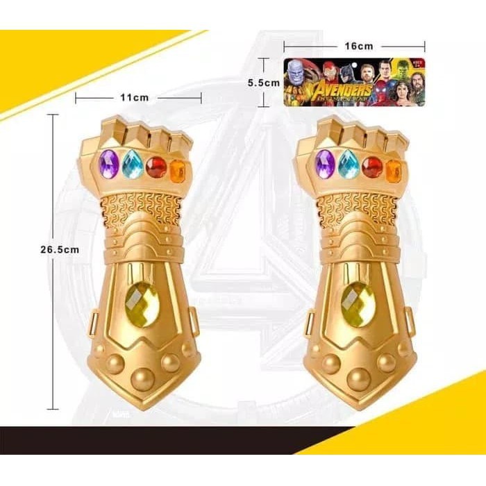 Mainan Figure avengers hand gloves thanos marvel sarung tangan ironman