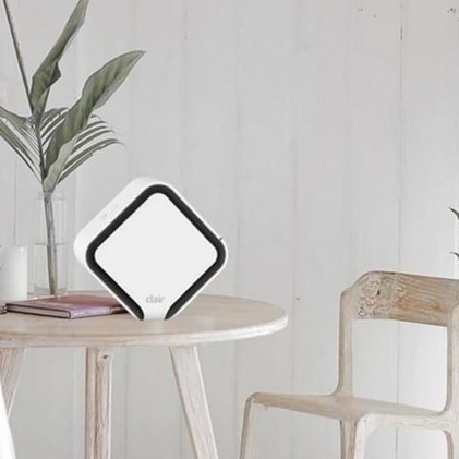Clair Cube Plus Air Purifier Penjernih Udara Violet Blue Light - Biru