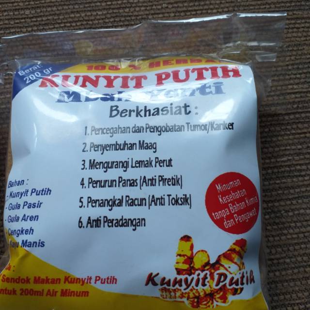 

Jamu herbal mbah Yanti kunyit putih