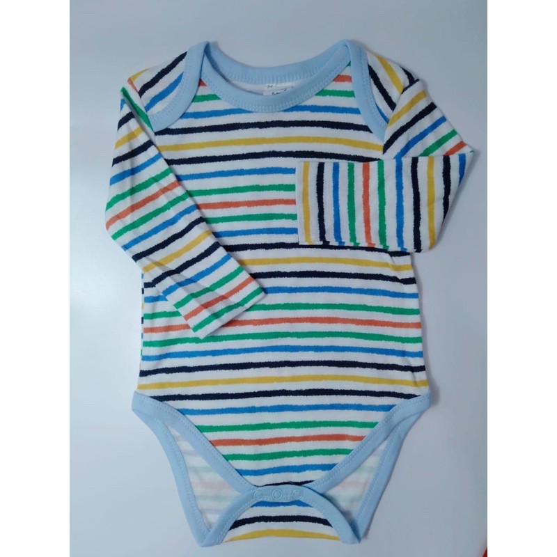 BABY K2 - BABY BODYSUIT LONGSLEEVE ISI 3 PCS MOTIF D KODE 00034