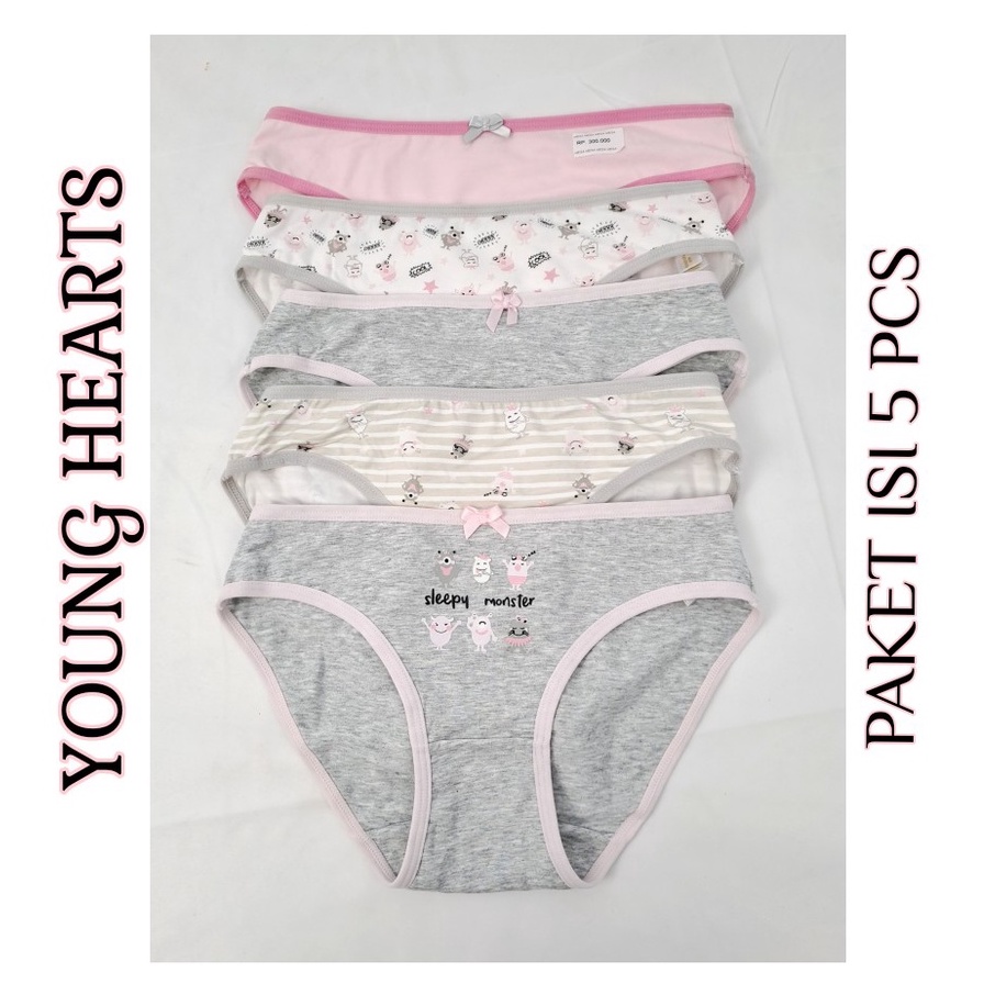 Celana Dalam Wanita YOUNG HEARTS 0429 - PAKET ISI 5PCS
