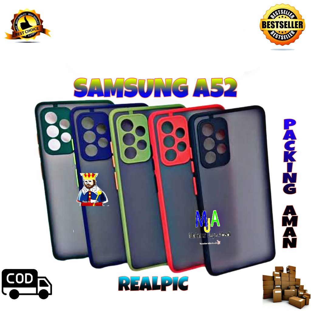 SOFTCASE SAMSUNG GALAXY A52 - CASE MATTE FULL COLOUR MY CHOICE BUMPER CASE PELINDUNG KAMERA