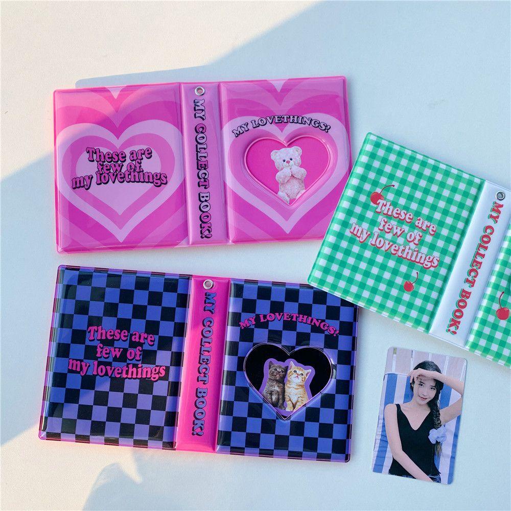 Lanfy Album Foto Stok Kartu 3inch Idol Album Chessboard Cat Bear Cherry Kartu Nama Kpop Card Binder