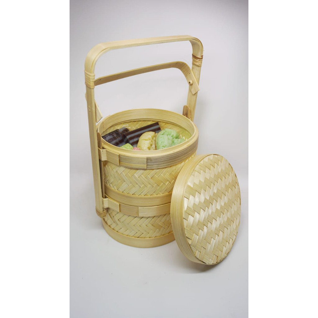 rantang bambu susun 2 rantang bambu 2 susun