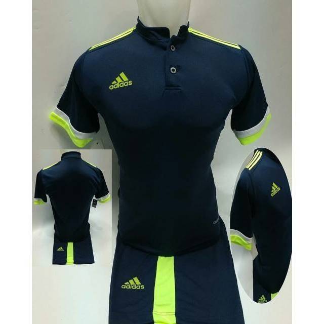 Setelan Futsal Kerah & Baju Bola Kancing KM0047