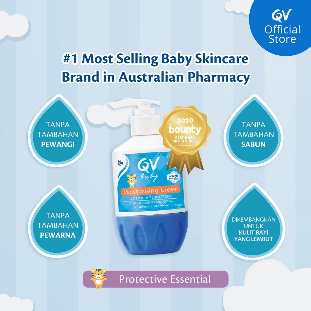 QV BABY MOISTURIZING CREAM 250GR 250 GR EGO BPOM