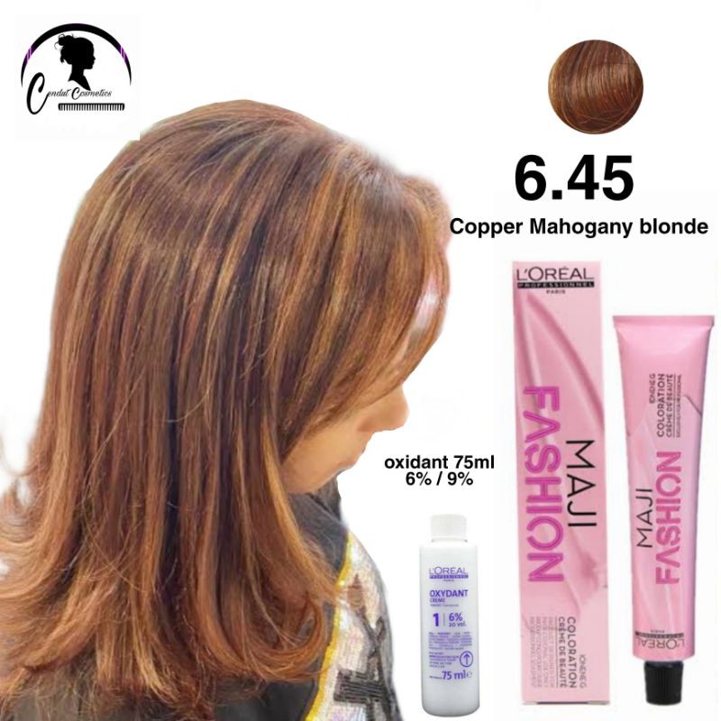 Jual Loreal Majirel 6.45 Dark Copper Mahogany Blonde , Pewarna Rambut Indonesia|Shopee Indonesia