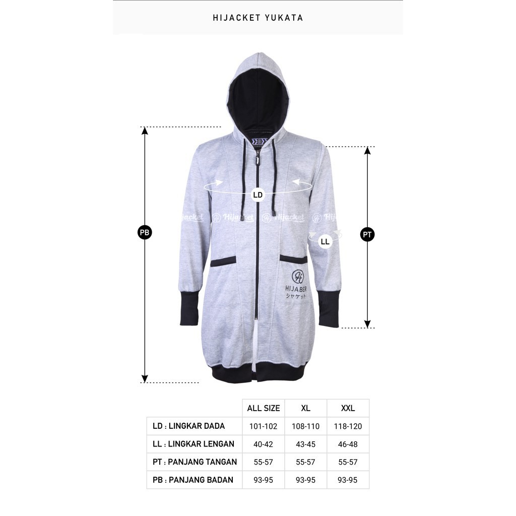 ⛔️ CUCI GUDANG ⛔️ HIJACKET ORIGINAL YUKATA JAKET WANITA JAKET MUSLIMAH HIJABER NO.1 INDONESIA !-8