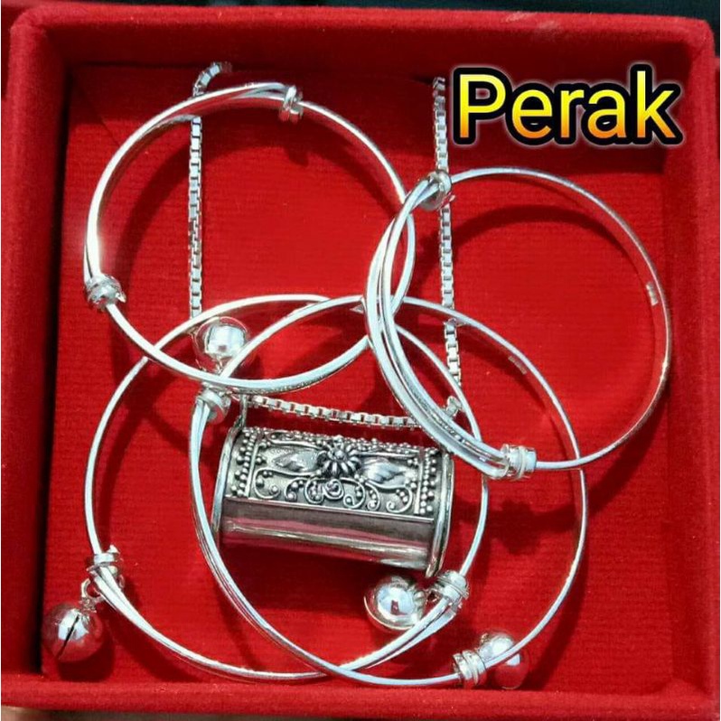 set bayi perak asli bali