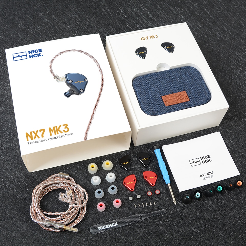 Nicehck Nx7 Mk3 Iem 7 Driver Units Hifi Earphone Upgraded 4ba + Dual Cnt Dynamic + Piezoelektrik Hybrid