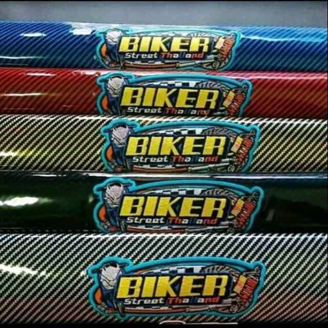 sarung kulit jok Carbon Biker ori Thailand - Cover jok motor