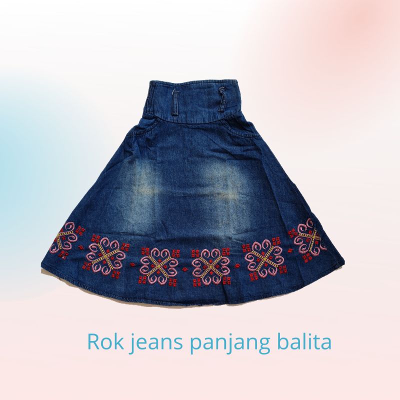 Rok Jeans Panjang Anak Perempuan Balita