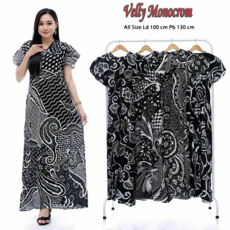 DASTER VELY MOTIF DASTER SEMATA KAKI DRES VELLY Batik Motif Pekalongan Bumil ibu ibu viral kekinian