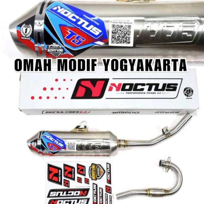 Knalpot Norifumi Noctus T5 Stainless Original T 5 CRF 150 L KLX BF Dtracker WR 155-4
