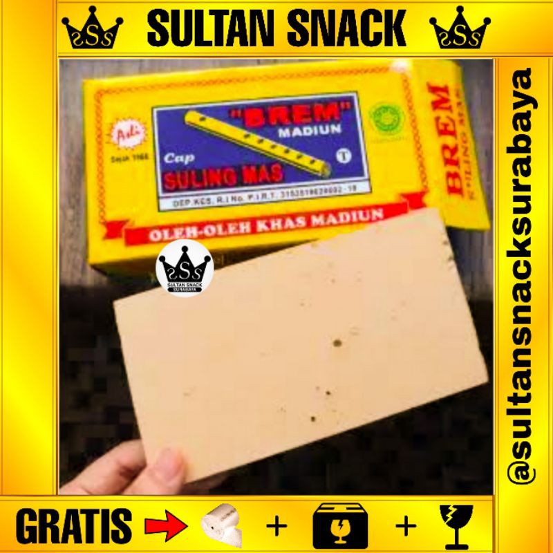 

SULTAN SNACK Brem Suling Mas Madiun Jumbo l