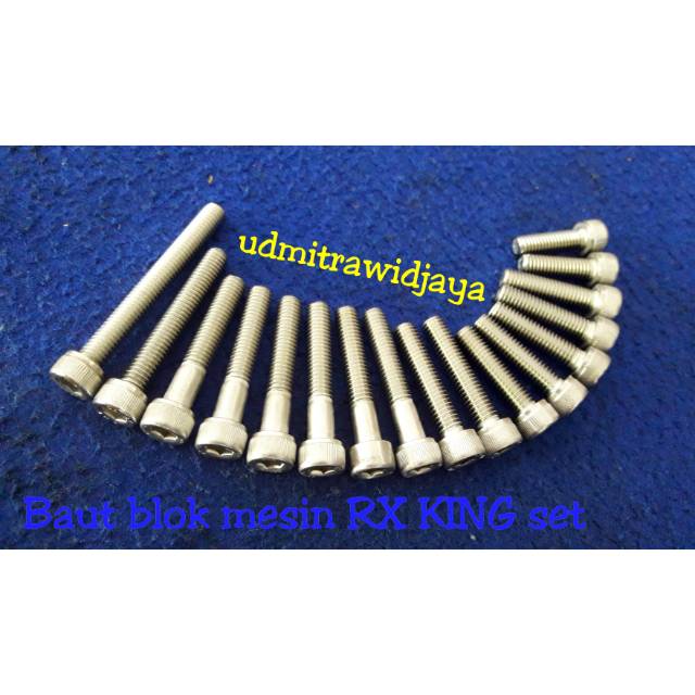 Baut blok mesin RX KING set