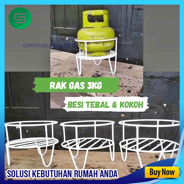 Meja Tabung Gas 3kg Tatakan Gas Tabung 3Kg Dapur Bahan Besi kuat