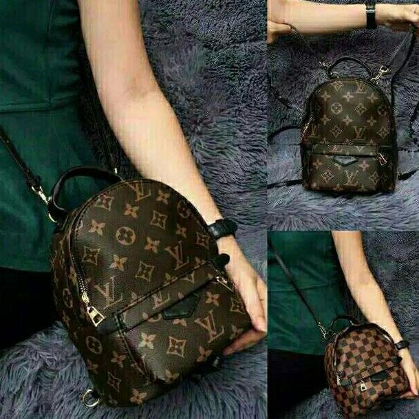 Promo Bulan Ini REAL PICT  ASLI IMPORT ransel lv mini PREMIUM backpack nagita tas wanita tas punggu