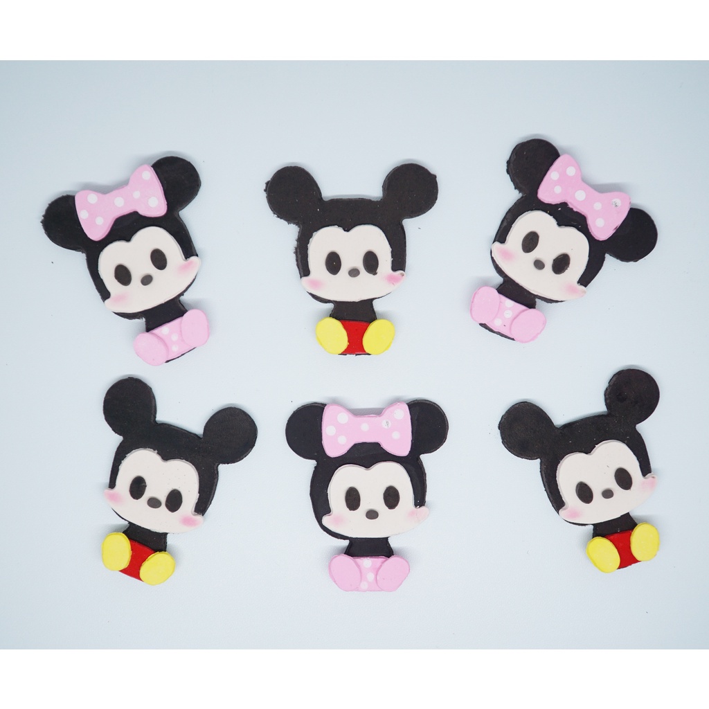 

Gumpaste hiasan kue tart halal- Gumpaste mickey minnie full body