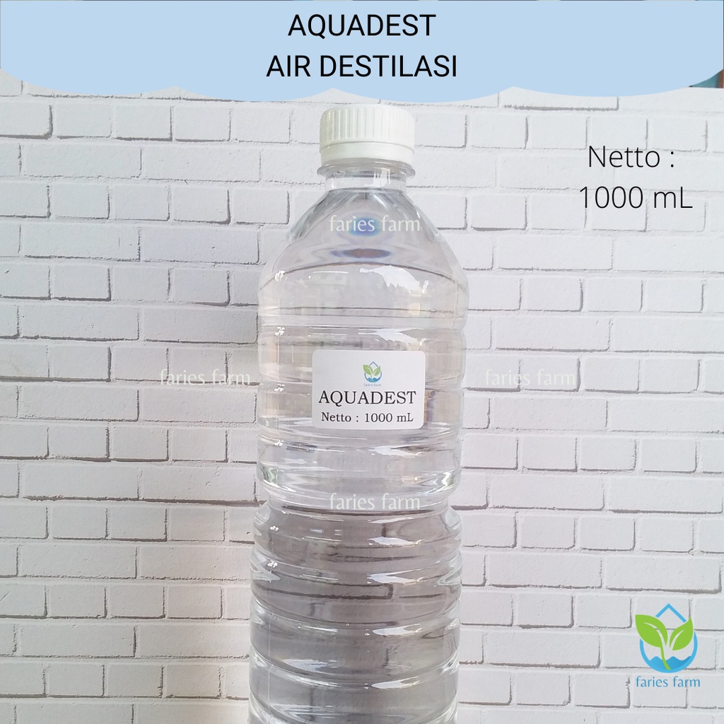 Jual Aquadest 1 Liter Air Destilasi Air Suling Destilated Water 1000 Ml Shopee Indonesia 8290