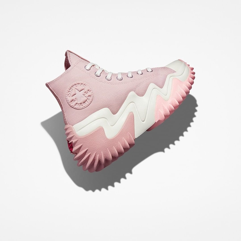 Sepatu Sneakers Wanita CONVERSE Run Star High Motion Trance Form Stone Mauve Rush Pink Original