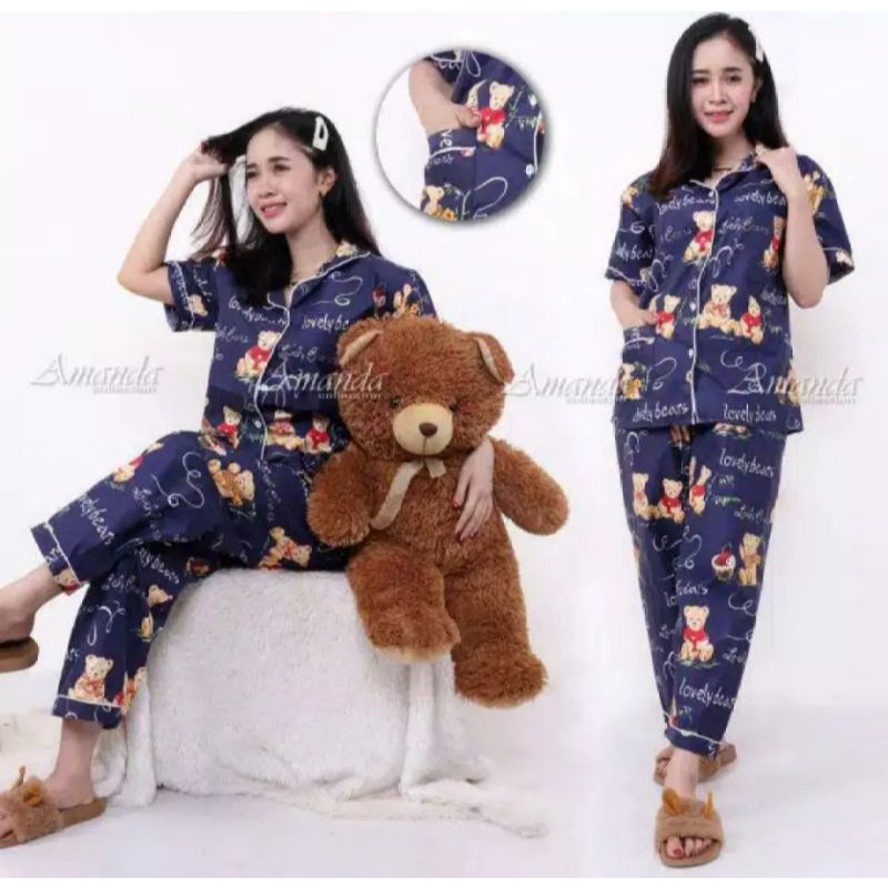 Baju tidur anak anak piama anak pakaian tidur anak anak motif kartun terfavorit terlaris termurah