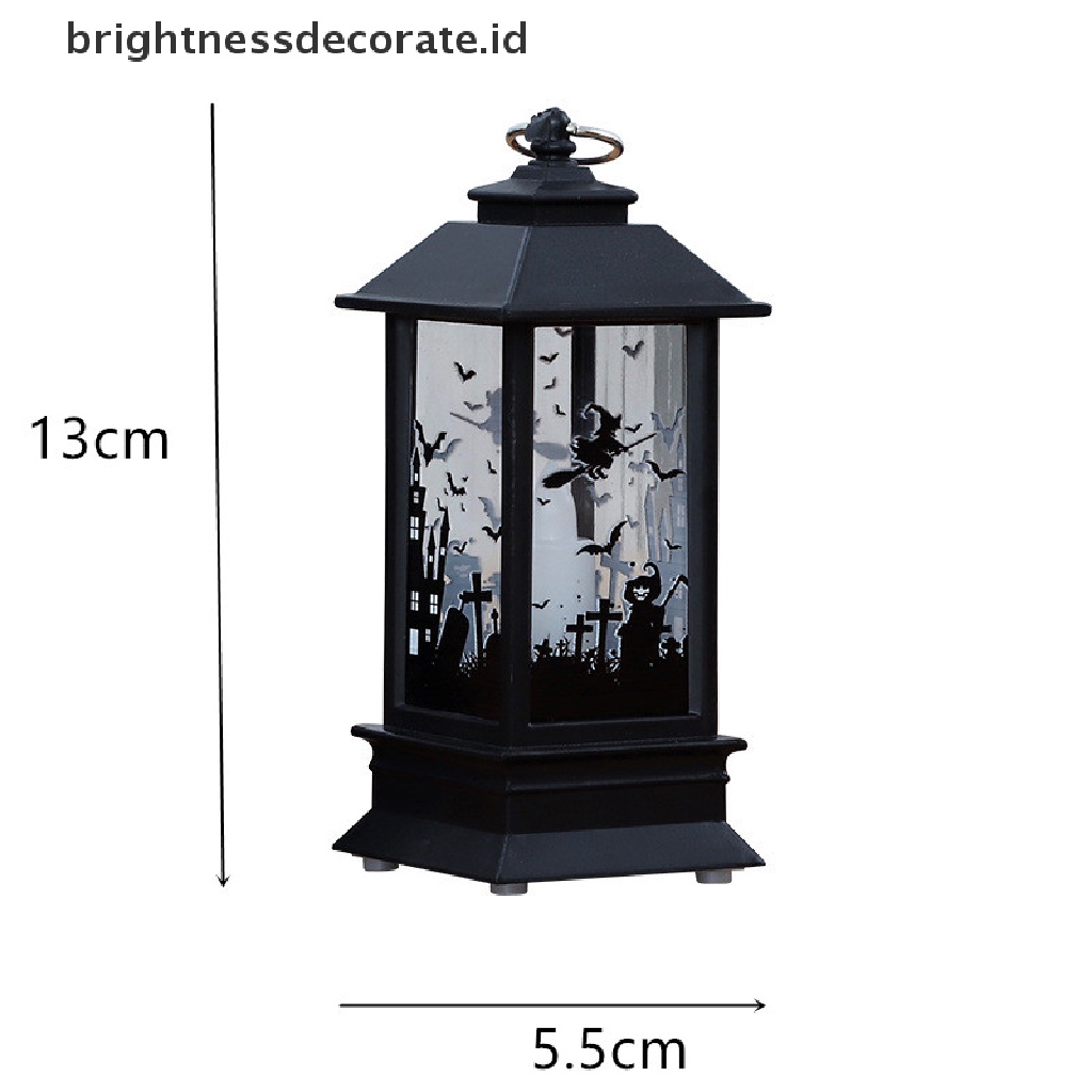 Lampu Desain Pumpkin Castle Gaya Vintage Untuk Pesta Halloween