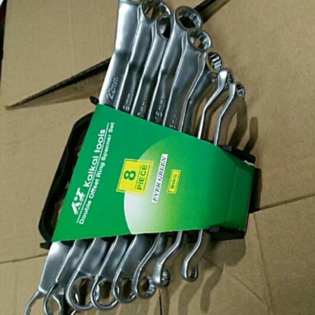 Kunci Ring Set 8 pcs Chrome Vanadium