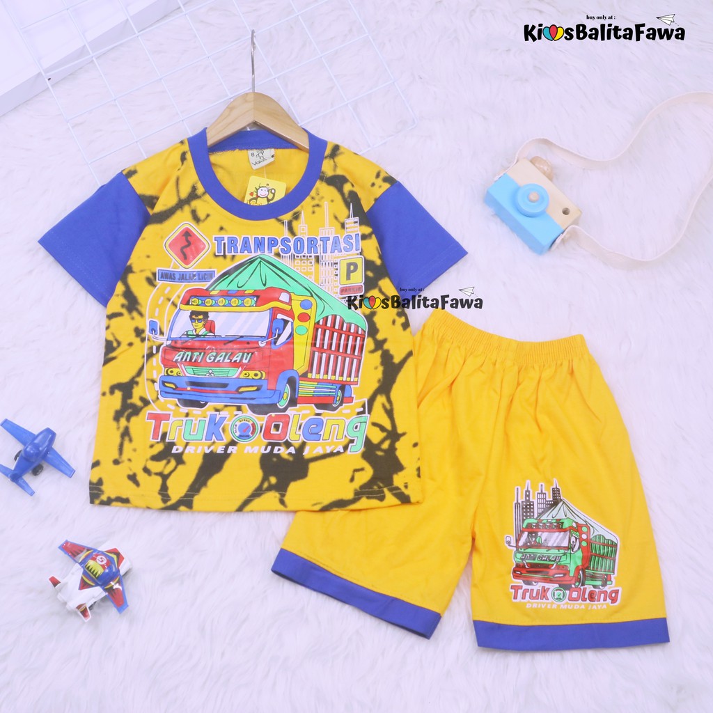 Set Cakka uk 9-10 Tahun / Murah Baju Anak Kaos Karakter Celana Lengan Pendek Laki Cowok Setelan