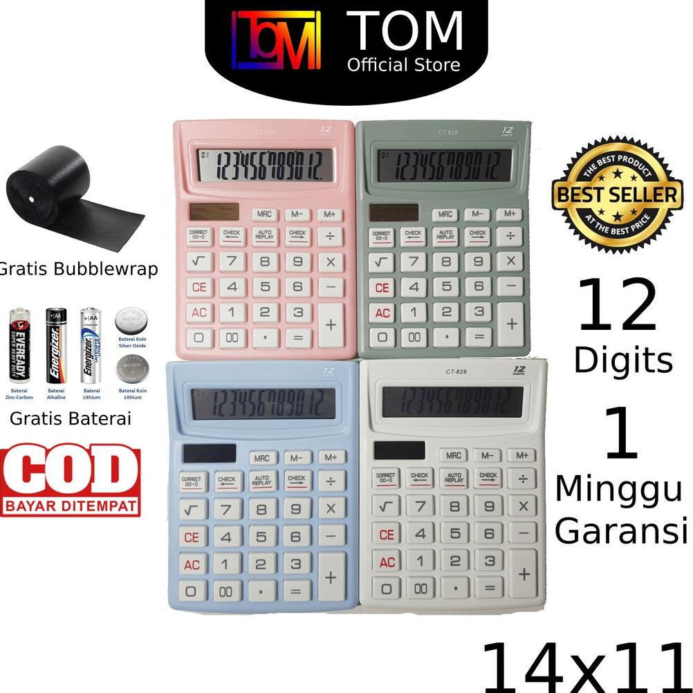 

((BISA COD)) Kalkulator CT 805 - 12 Digit - Check Calculator Dagang / Kalkulator Meja Kasir Kantor GROSIR MURAHH