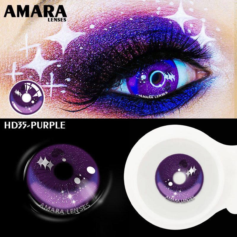 SOFTLENS COSPLAY ANIME PURPLE HD-35 VIOLET GRAPE NEKO MAID