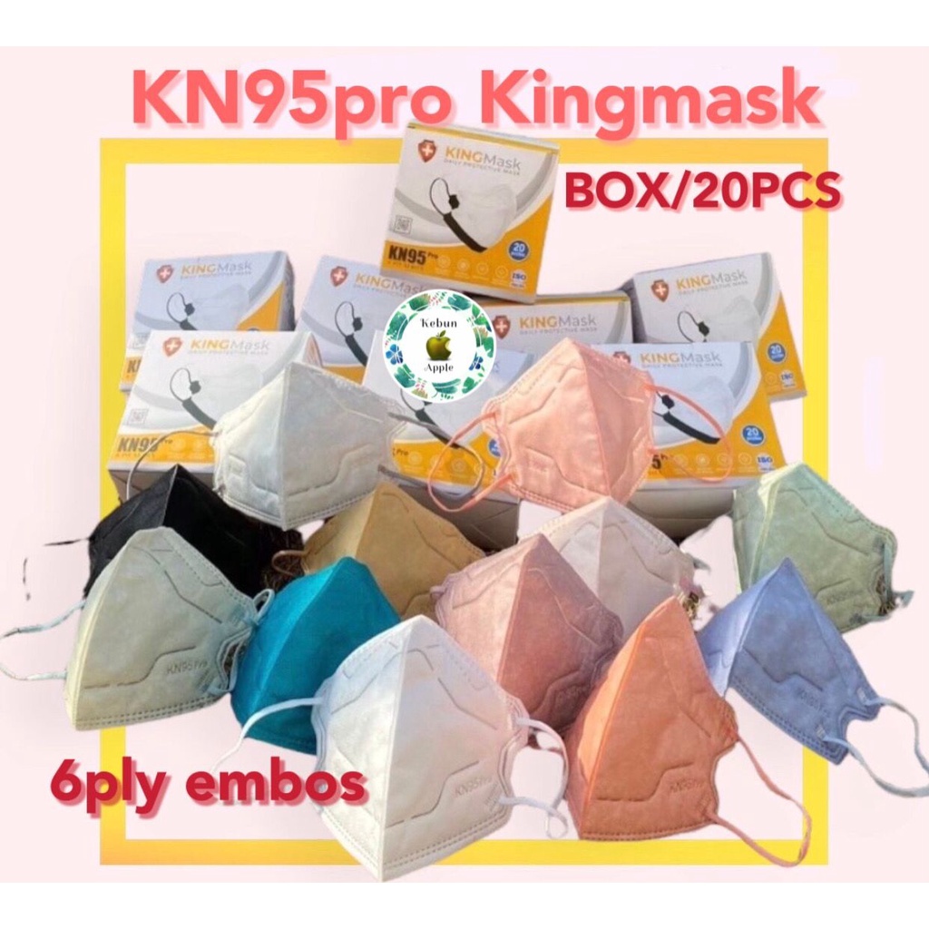 Masker KN95 KINGMASK 6PLY PRO isi 20 PCS Original