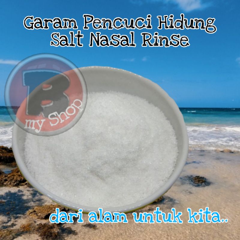 GARAM CUCI HIDUNG - beli 10 FREE 3 - NASAL RINSE - NATURAL SEA SALT NON YODIUM