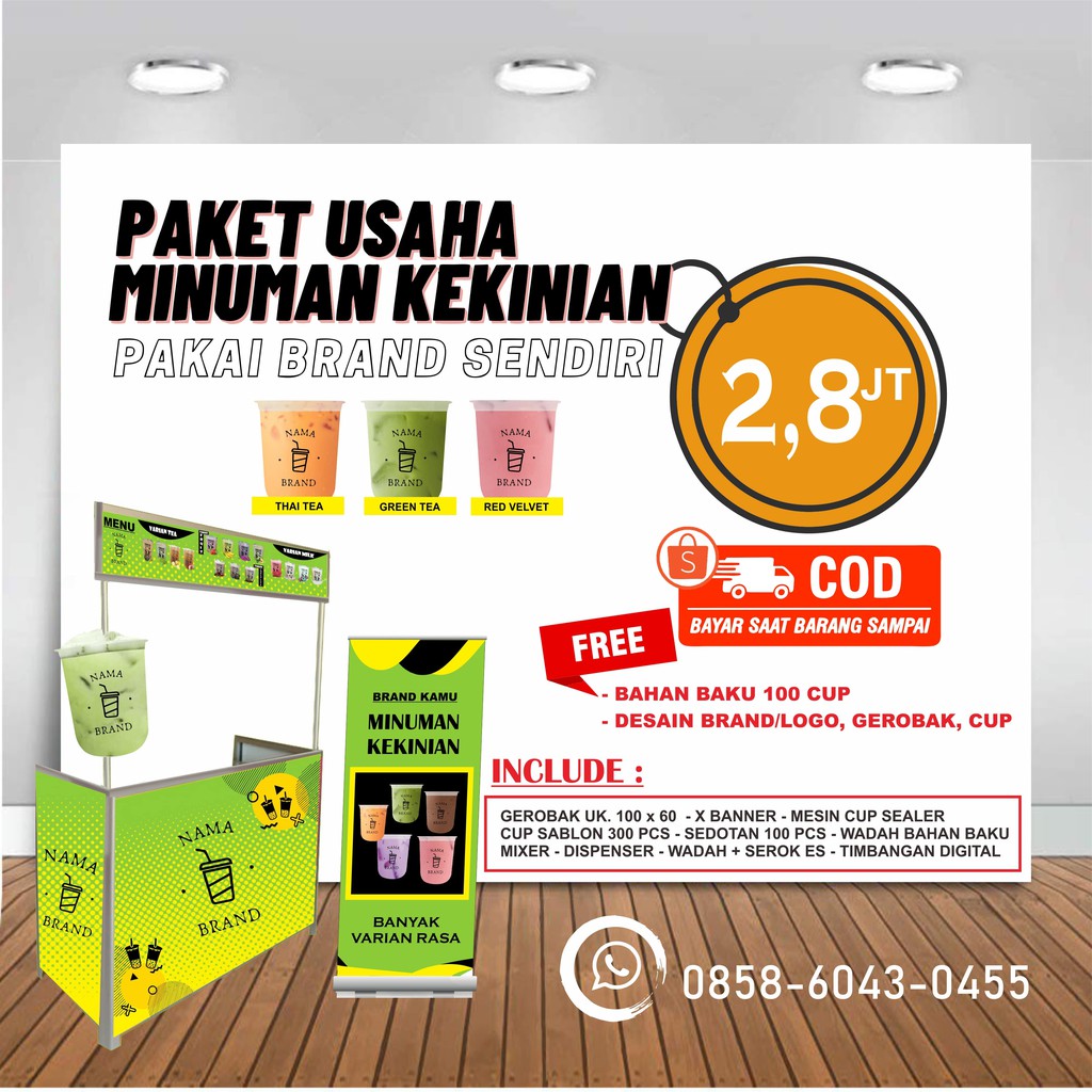 

PAKET USAHA MINUMAN KEKINIAN 2JTAN (BISA COD)