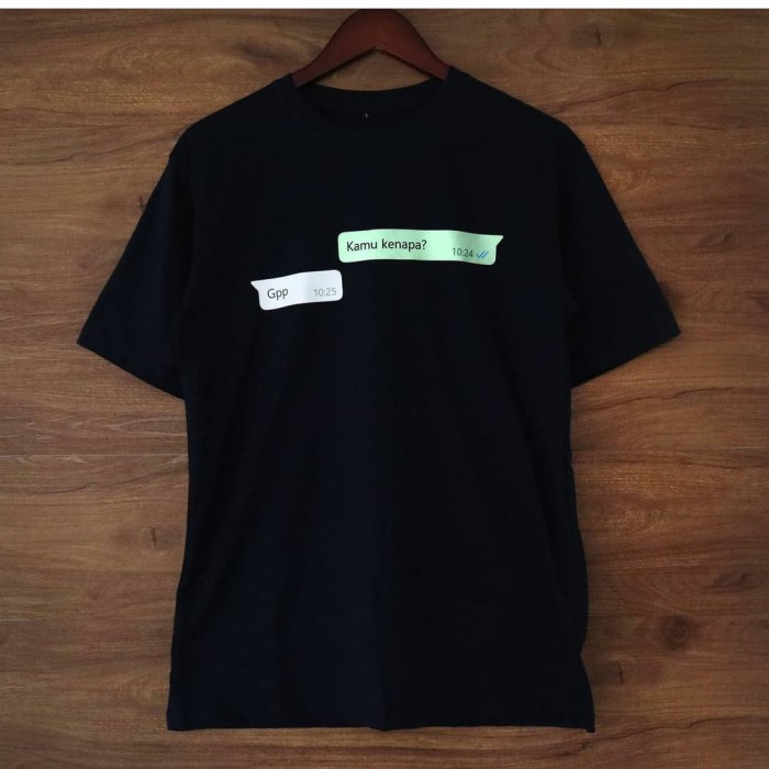 KAOS BAJU KAOS KATA KATA KAMU KENAPA KAOS LUCU PRIA WANITA - Putih S MURAH