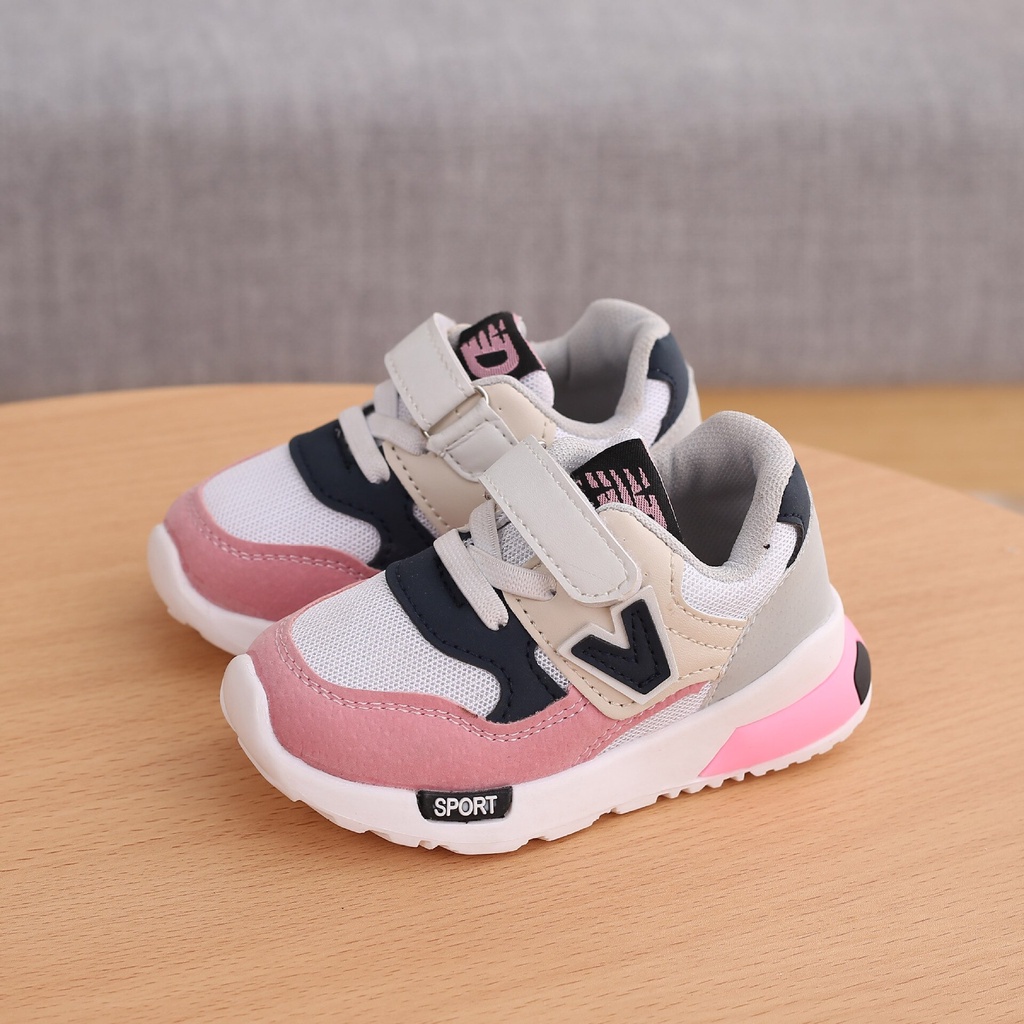 Sepatu Anak Laki Laki - Sepatu Anak Perempuan Shoes V SPORT MOTIF 038 Sepatu Sport Anak Casual Import