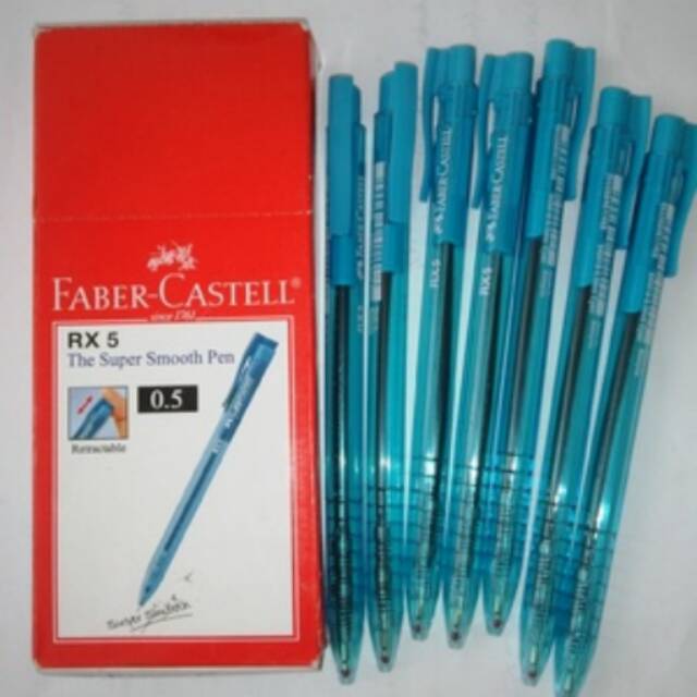 

Pulpen faber caster,tinta warna hitam dan biru
