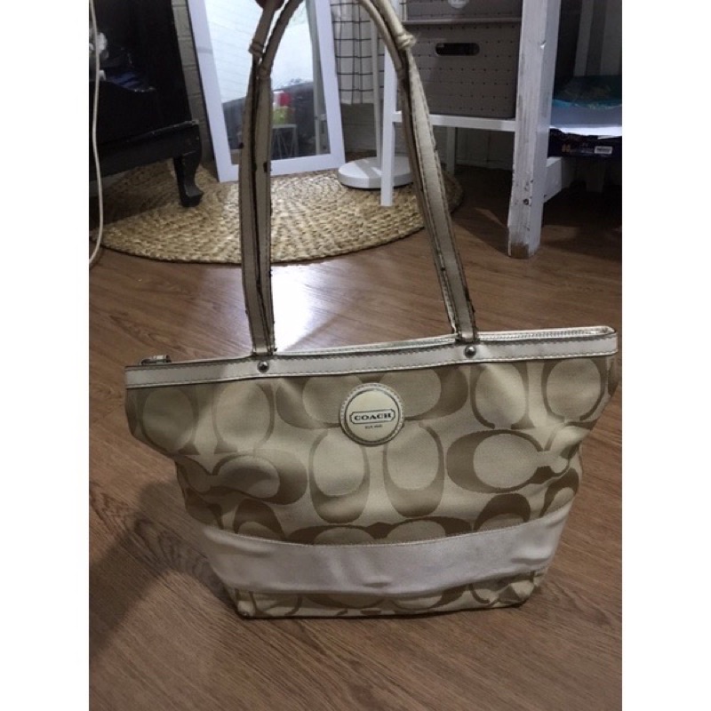 PRELOVED TOTE COACH KANVAS