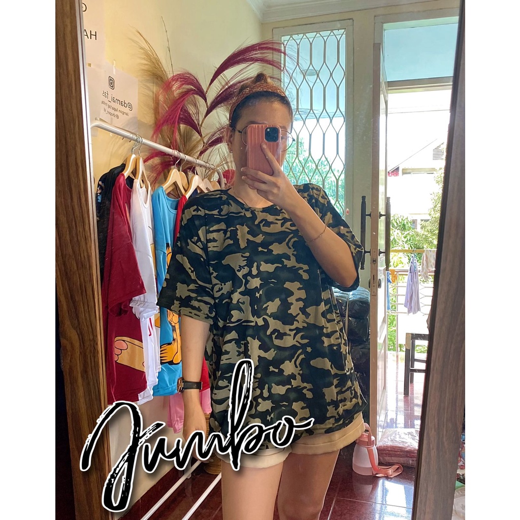 VS GG - ASLI JUMBO long dress JUMBO wanita VIONA VIONA loreng army  - konveksi murah
