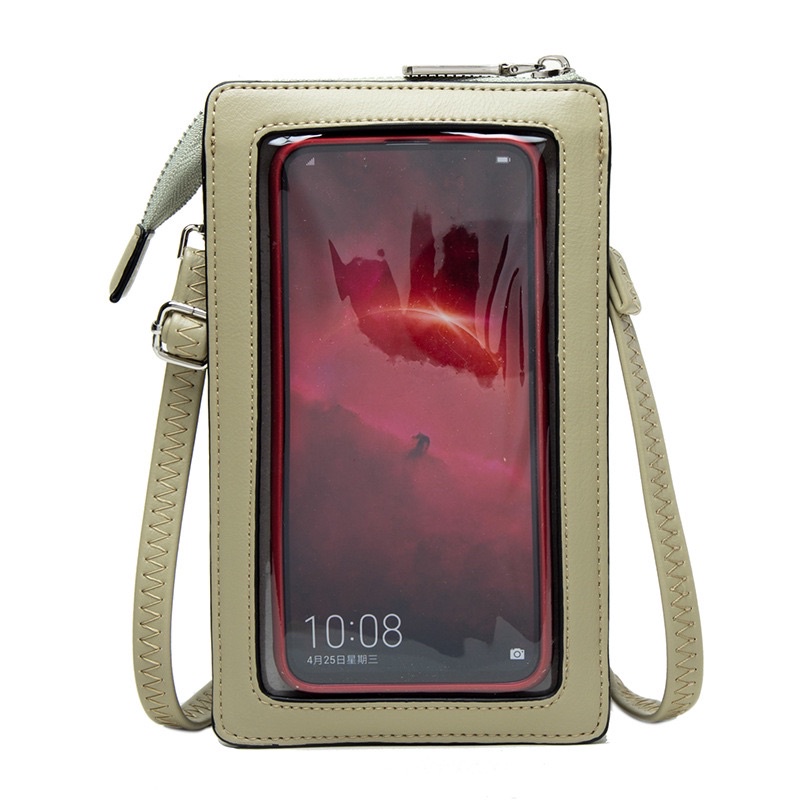 Tas Selempang Kulit Wanita Dompet Cewek Hp Touchscreen Mini Bag PTZ L121