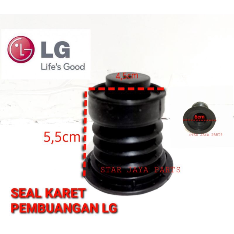 SEAL KARET PEMBUANGAN MESIN CUCI LG 2 TABUNG