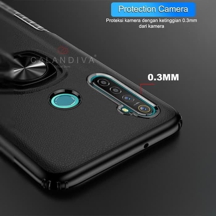 CASE REALME NARZO - HARDCASE RING CARBON THUNDER REALME NARZO - BC