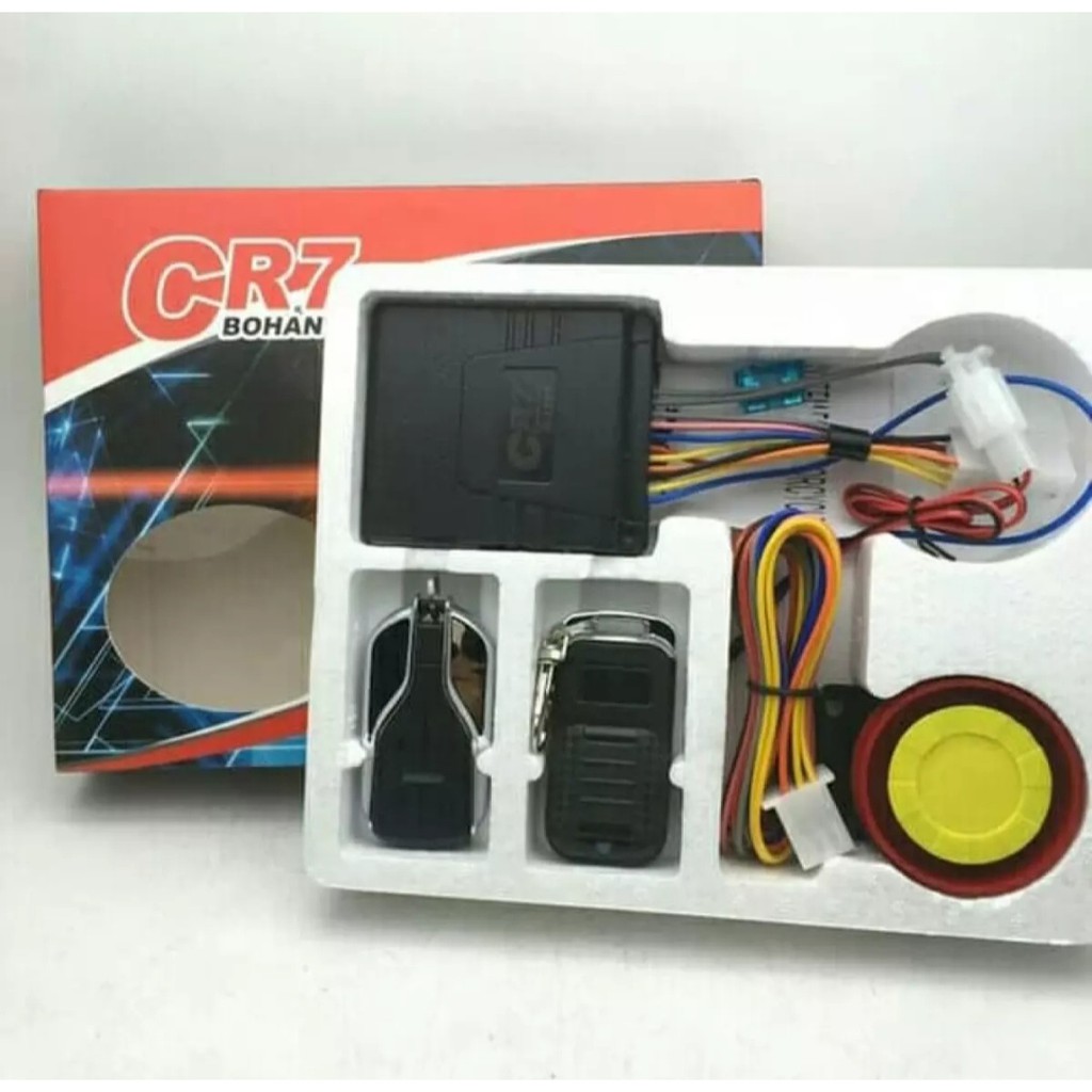 Alarm Motor System CR7 &amp; HD Bohante Fitur Lengkap + Cara Pasang Premium / Alarm Motor / Alarm keamanan