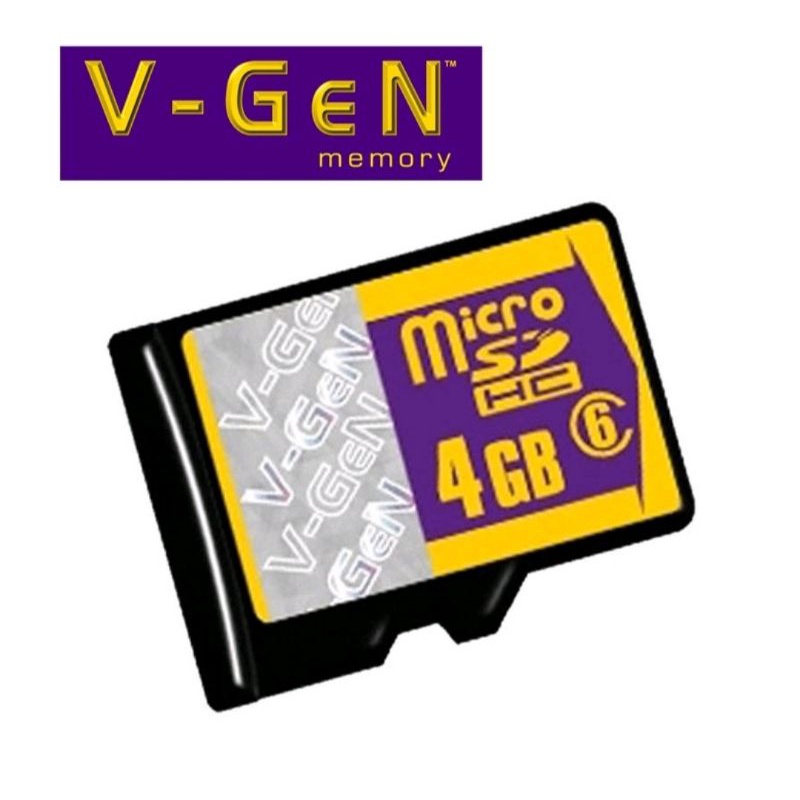 Memory V-GEN Micro SD 4GB Micro SDHC Memory card original