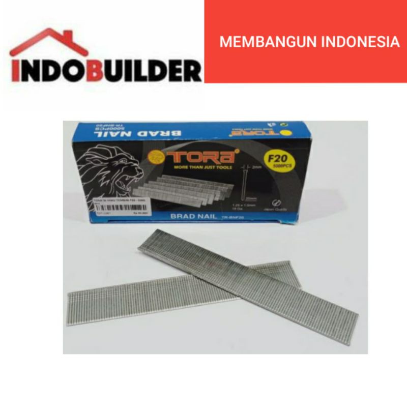 

TORA ISI REFILL STAPLES LURUS F20 ISI 5000 PCS PER PACK / BRAD NAIL