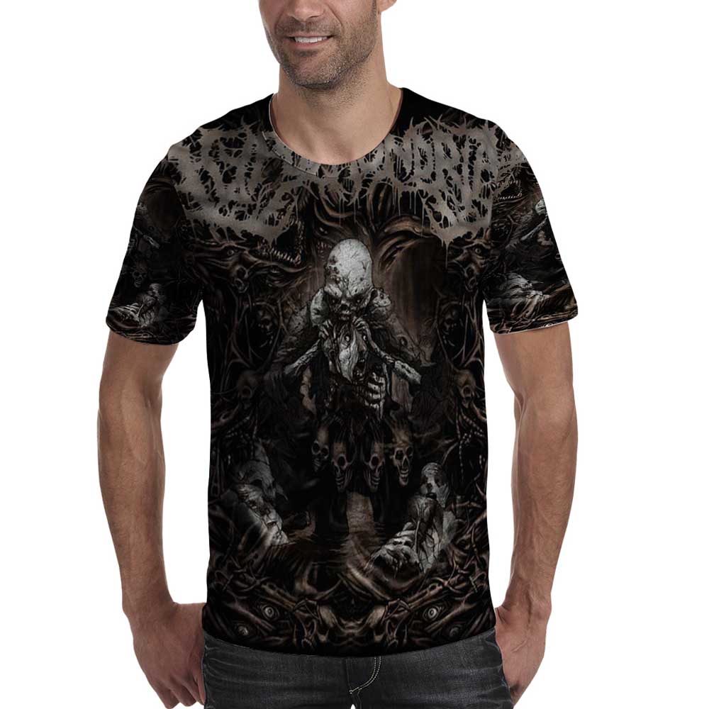 Kaos Hypochondriac Band Death Metal Bandung Tshirt Fullprint Unisex Casual Bahan Polyester Jersey Ne