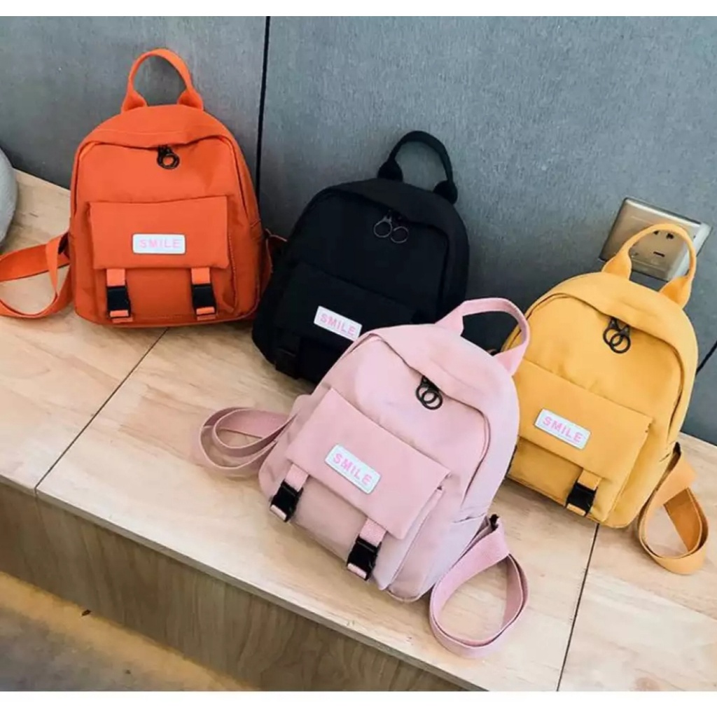 Tas ransel smile mini wanita  [Toko UCI]