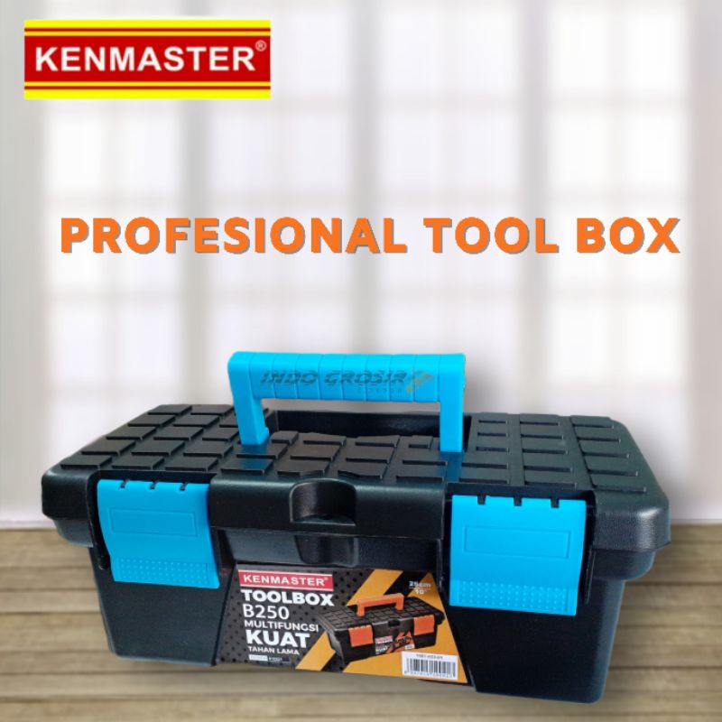 KENMASTER Toolbox Mini B250 Tool Box Multifungsi Tempat Penyimpanan Perkakas Biru Hijau Orange